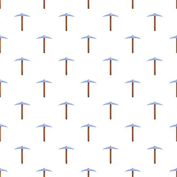 Pickaxe pattern forming a seamless background texture イラスト素材