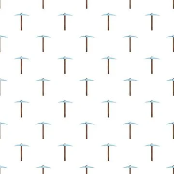 Pickaxe pattern forming a seamless background texture Stockillustratie