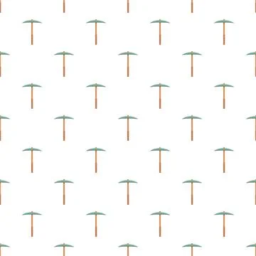 Pickaxe pattern forming a seamless repeating background Stock Illustration