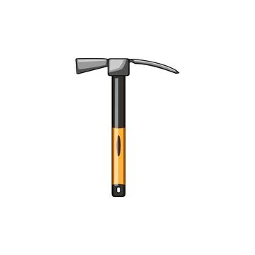 Pickaxe pickaxe cartoon vector illustration Stock Illustration