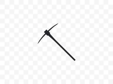 Pickaxe, tool, equipment icon. Vector illustration, flat design. Иллюстрация