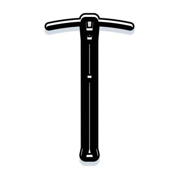 Pickaxe tool icon symbolizing hard work and industry Stock Illustration