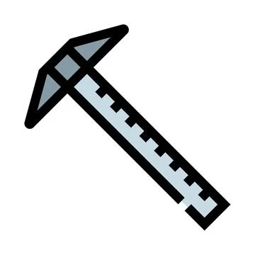 Pickaxe tool for mining and geology exploration Ilustración de archivo