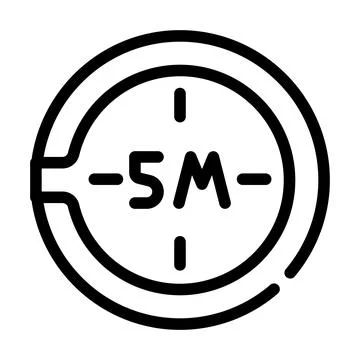 Picket measuring tool line icon vector illustration 스톡 일러스트