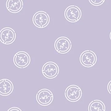 Picket measuring tool line vector seamless pattern 库存插图