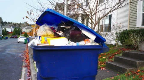 Picking up garbage Stock Footage 32549625