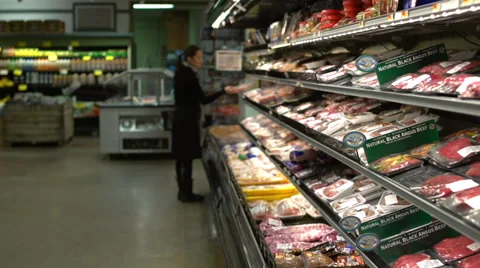 Picking up groceries from the store (1 of 8) Stock Footage 35162988