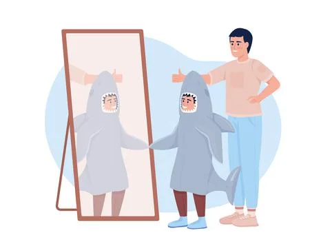 Picking halloween costume 2D vector isolated illustration 스톡 일러스트