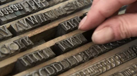 Picking lead letter close up 動画素材 59185001