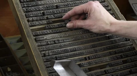 Picking lead letters medium 動画素材 59184992