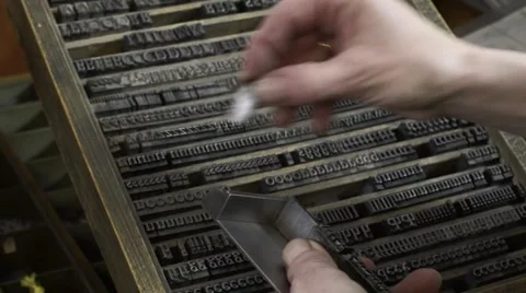 Picking lead letters medium Stock Footage 59185148