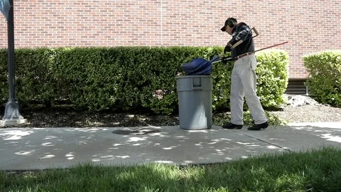 Picking Up Leaves Stock Footage 100074824