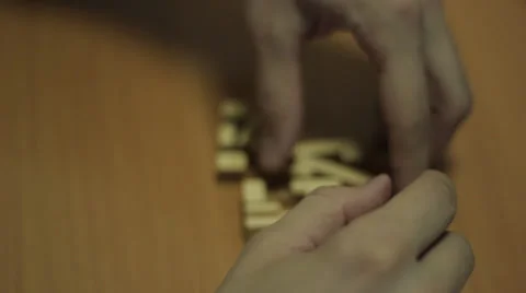 Picking puzzle Stock Footage 36725952