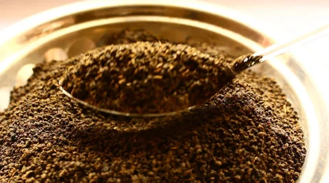 Picking tea powder Stock Footage 33548123