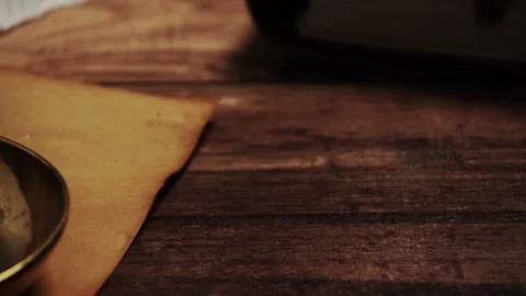 Picking Up Vintage Keys Stock Footage 282443672