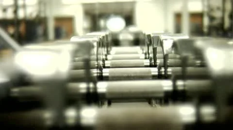 Picking Up Weights Stock Footage 12606026