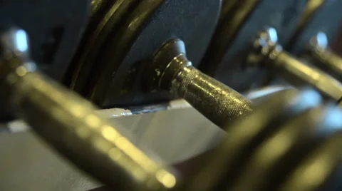 Picking up weights Stock Footage 35303000