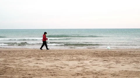 Pickingup-waste Stock Footage 144282479