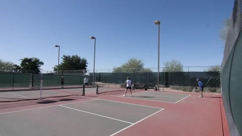 Pickle Ball Players Stock Footage 272177123