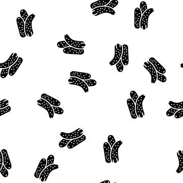 Pickle cucumber glyph seamless pattern Stock Illustration