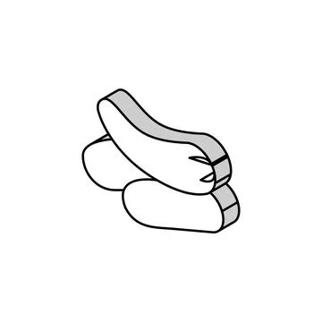 Pickle cucumber isometric icon vector illustration Stock Illustration