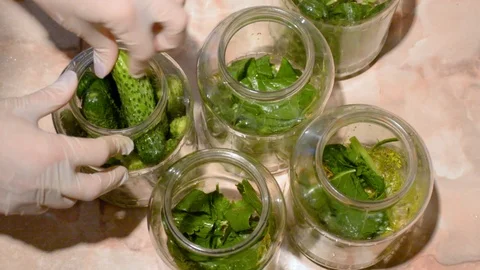 Pickle cucumbers Stock Footage 110754326