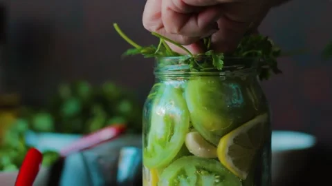 Pickle making Stock Footage 249815363