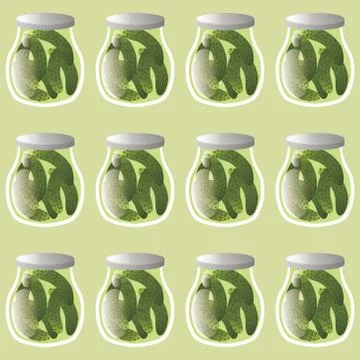 Pickle pattern Stock Illustration