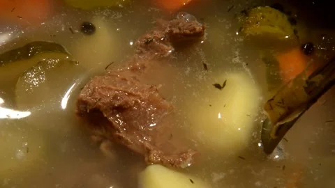 Pickle soup with beef 動画素材 302238497