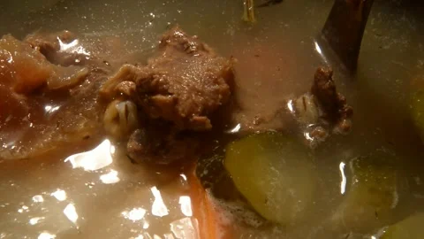Pickle soup with beef Видео 302239575