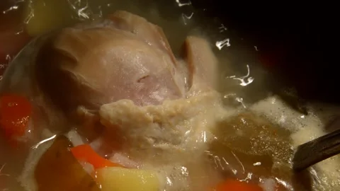 Pickle soup with chicken drumstick 動画素材 302210927