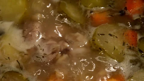 Pickle soup with chicken drumstick 動画素材 302223982