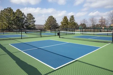 Pickleball Court Complex Stock Photos