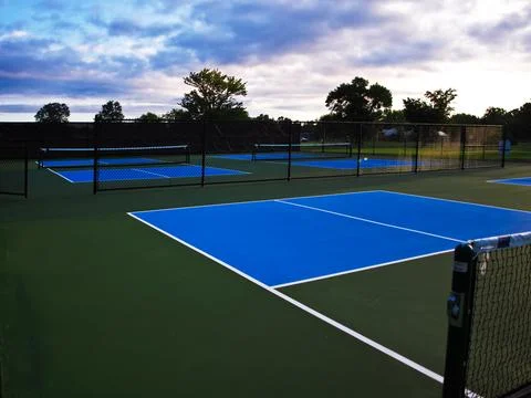 Pickleball courts Stock Photos