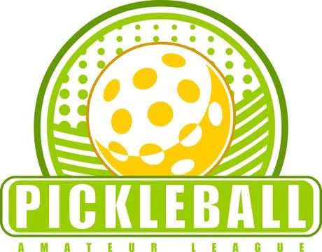 PickleBall Graphic Logo Design Stock Illustration