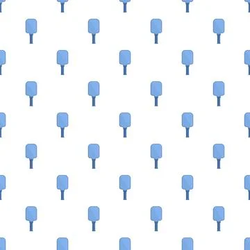 Pickleball paddle pattern seamless repeating background design Stock Illustration