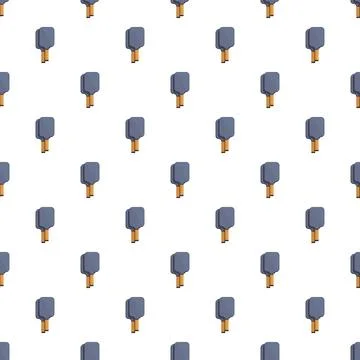 Pickleball paddles generating a seamless background pattern design Stockillustratie