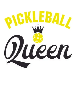 Pickleball Queen Stock Illustration