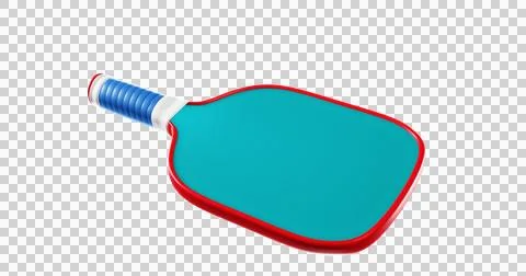 Pickleball racket paddle on a transparent background. Illustrazione stock