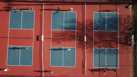 Pickleball serves Vidéo 106817590