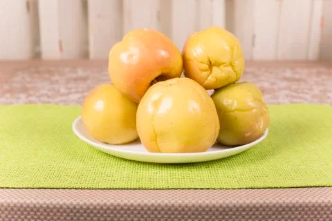 Pickled apples Stock Photos