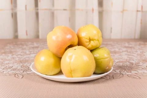 Pickled apples Stock-Fotos