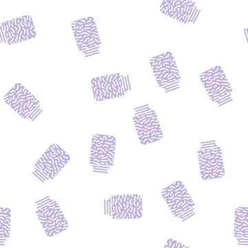 Pickled cabbage glyph seamless pattern Stock Illustration