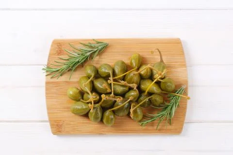 Pickled caper berries Stock Photos
