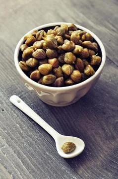 Pickled capers Stock Photos