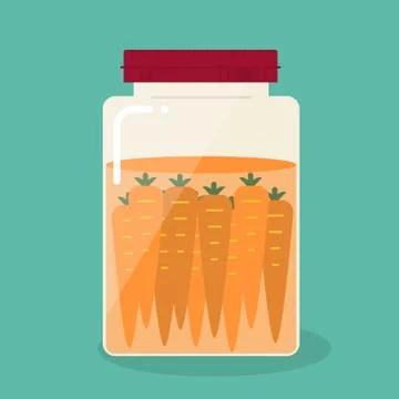 Pickled carrot Stock Illustration