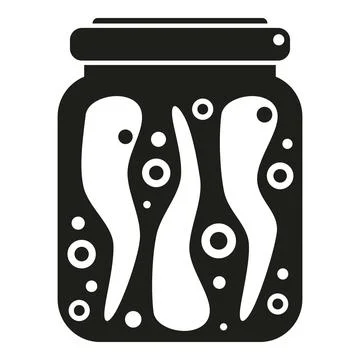 Pickled chilli icon simple vector. Food eating Ilustración de archivo