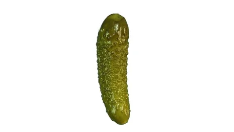 Pickled cucumber isolated Video stock 82282091
