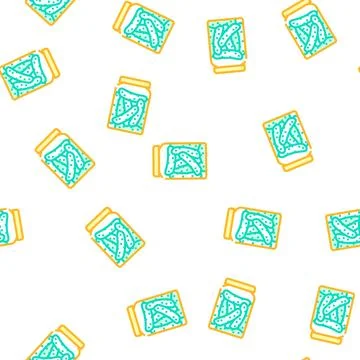 Pickled cucumber vector seamless pattern Stock Illustration