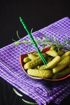 Pickled cucumbers Stock Photos